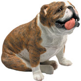 Original Size Bulldog Sculpture in Brindle
