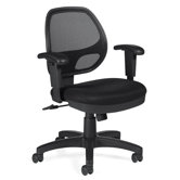 Low-Back Mesh Office Chair with Arms