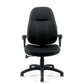 High-Back Fabric Office Chair with Arms