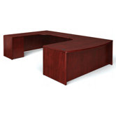 Margate Bow Front U-Shaped Desk