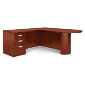 Ventnor "D" Island L-Shaped Desk