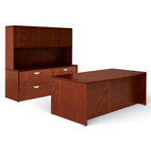 Ventnor Standard Bow Front Desk Office Suite with Hutch