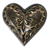 Black Radiance Heart Keepsake Urn