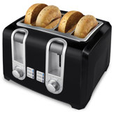 4-Slice Toaster in Black