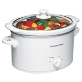3 Quart Slow Cooker in White