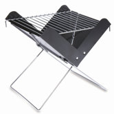 V Folding Portable Charcoal BBQ Grill