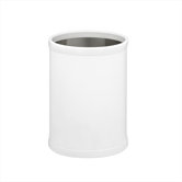 Bartender's Choice Fun Colors 10" Waste Basket in White