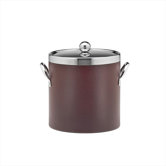Soho 3 Qt Leatherette Ice Bucket in Claret