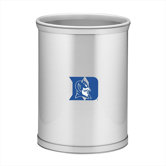 Collegiate Duke Waste Basket in Brushed Chrome