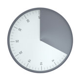 Pie Kitchen Timer in Grey