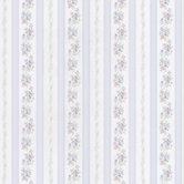 Satin Rose Linen Floral Stripe Wallpaper in Silvered Blue Tonal Harlequin