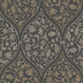 Zinc Adelaide Ogee Floral Wallpaper