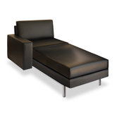 Landeeca Leather Chaise