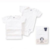 Newborn Organic bodysuits (Pack of 4)