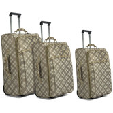 3 Piece Softsided Expandable Trolley Set