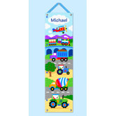 Trains, Planes and Trucks Personalized Growth Chart