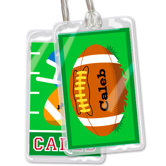 Football Personalized Name Tag Set