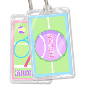 Tennis Personalized Name Tag Set