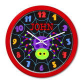 Halloween Spider Personalized Clock