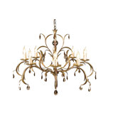 Kronleuchter 8-flammig "Lily" in Bronze metallic