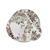 Silver Applique Dinnerware Set