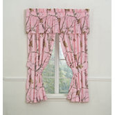 Camo Rod Pocket Drapes in Pink