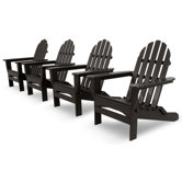 Ivy Terrace Classics 4 Piece Folding Adirondack Seating Group