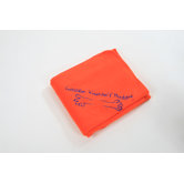 Fleece Throw in Orange with Purple Hug