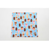 Boutique Ice Cream Lovie Backed with Cuddle Fleece