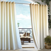 Outdoor D&eacute;cor Gazebo Outdoor Solid Grommet Top Curtain Panel in Natural