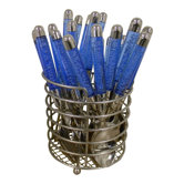 24 Piece Flatware Set with Wire Basket