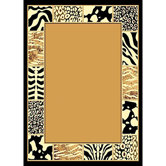 African Adventure Border Skin Novelty Rug