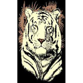 African Adventure Tiger Head Novelty Rug