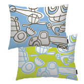 Blue Transport Pillow