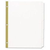 Office Essentials Label Dividers in  White