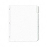 Index Maker Clear Label Dividers with White Tabs for Copiers