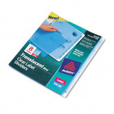 Index Maker Clear Label Punched Translucent Dividers