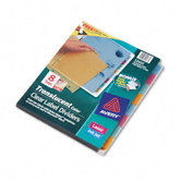 Index Maker Clear Label Punched Translucent Dividers