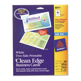 Two-Side Clean Edge Printable Business Cards