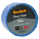 1.5" X 5 Yards Blue Scotch&reg; Duct Tape 1055-BLU-1P