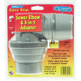 Easy Slip Sewer Elbow and 4-in-1 Adapter