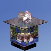 Aqua End Table
