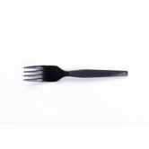 (100 per carton) Medium Weight Polystyrene Forks in Black