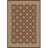 Charlemagne Aubusson Red Rug