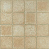 Vinyl Cr&egrave;me Marble Cubism Floor Tile (Set of 45)