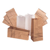 10 Paper Bag in White with 500 Per Bundle