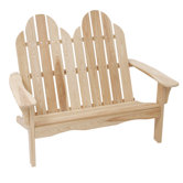 Cypress Adirondack Wood Garden Bench
