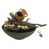Eternity Bucket and Stick Tabletop Fountain