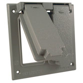 Two Gang GFCI Cover Box Mount
