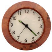 Wood Clock Night Light